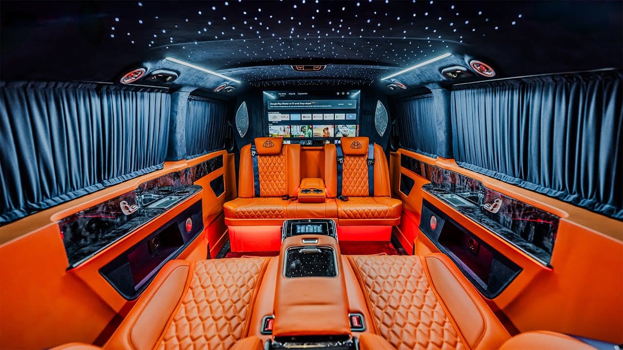 Mercedes luxury Vito Antalya VIP transfer interior