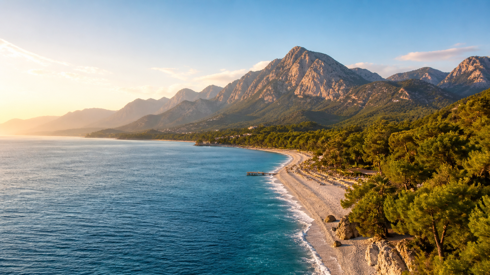 Kemer panoramic view for private transfer route